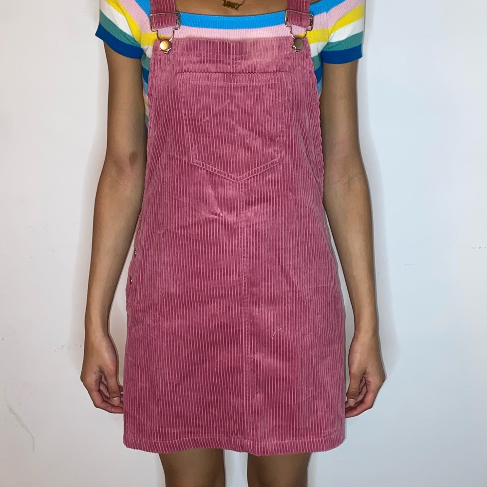 Corduroy Overall Dress